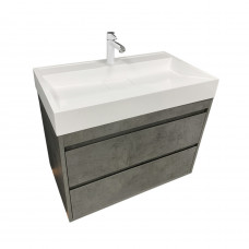 Тумба подвесная ADAMANT Sonata 90 Чикаго с умывальником Vision 90