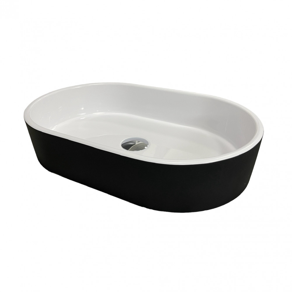 Умивальник Adamant Beste New Black\White glossy